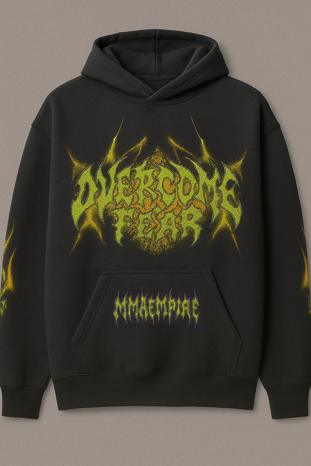 OVERCOME FEAR Black HOODIE